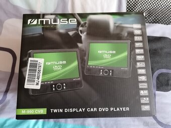 Přenosný DVD přehrávač MUSE do auta – 2 obrazovky - 4