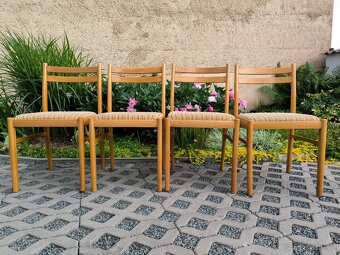 Retro dřevěné jídelní židle Jitona - 70. léta - 4