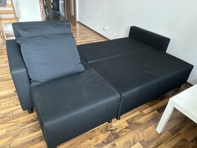 Rozkládací gauč IKEA černý (rohový) - 4