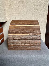 Dřevěný půlkruhový domek pro hlodavce - 4