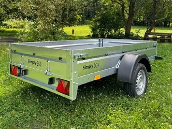 Sklopný přívěs 252x130 cm, 130 km/h, 750 kg, sklopné čelo - 4