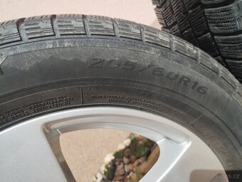 Alu kola Seat, VW, Škoda, Audi + zimní pneu 205/60 R16 - 4