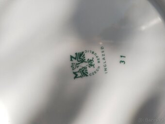 Sada talířů, talíře porcelán - modrá házenka - 4