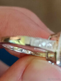 Stříbrný prsten s čokoládovým safírem a přír. zirkony, 2,8ct - 4