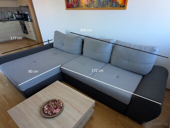 Rozkládací gauč s úložným prostorem - 4