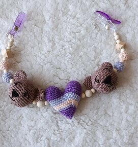 Háčkovaná sada pro miminko medvídek - 4