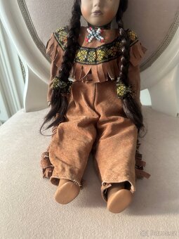 Porcelánová panenka indiánka - 4