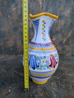 Retro váza, folklór, zn. Modra. - 4