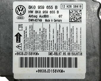 Řídící jednotka airbagu 8K0959655B Audi A4 B8 8K r.v. 2009 - 4