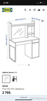 Ikea psací stůl Micke - 4