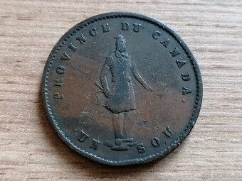 1852 mince kolonie Kanada Province du Canada Bank Token - 4
