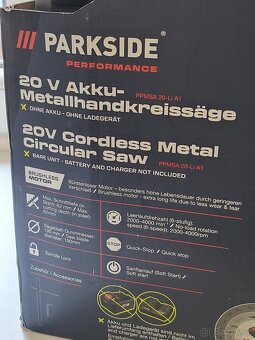 NOVÁ okružní pila na kov Parkside - 4