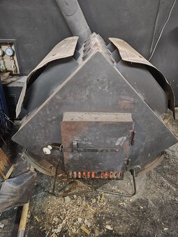 Trubková kamna , cca 50cm polena - 4