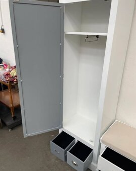 Předsíňová stěna bílá KOMPLET NOVÁ 2. jakost - 4