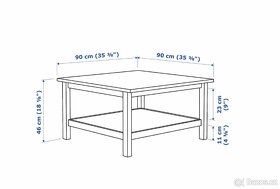 Konferenční stůl Ikea Hemnes šedý - 4