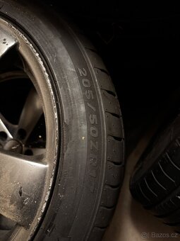 4x Alu kola 5x108 R17 + 4x pneu Tomket 205/50ZR17 - 4