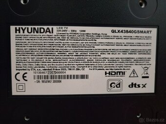 Televize Hyundai QLX 43840 GSMART 43" - 4