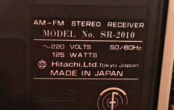 RECEIVER HITACHI SR -2010 (ROK 1979) KRÁSNÝ VINTAGE - 4