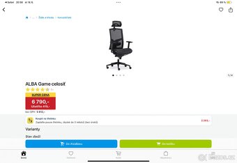 Kancelářská židle Alba Game Šéf - 4 ks - 4