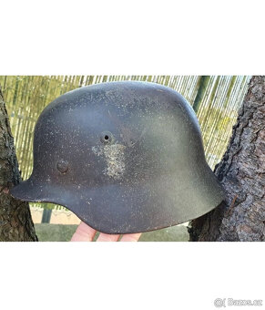Vojenská Německá helma M35 velikost 66 WW2 - 4