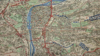 Velká mapa - orientační plán města Praha 1984 - 4