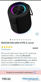 Bluetooth repro Sencor Hype S - Nový - 4