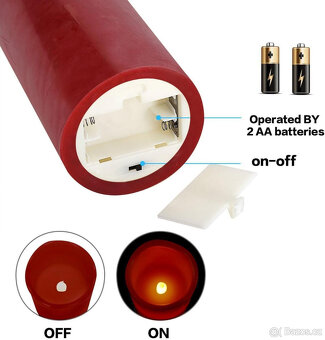 3KS Luxusní LED svíčky - 4