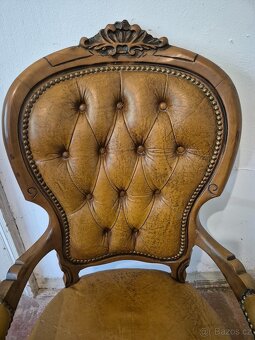 KOŽENÉ KŘESLO LUDVÍK - CHESTERFIELD - 4
