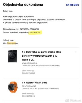 Samsung Galaxy Watch Ultra černé - Nové - 4