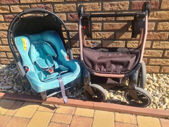 Set podvozek CAM techno s dětskou sedačkou - 4