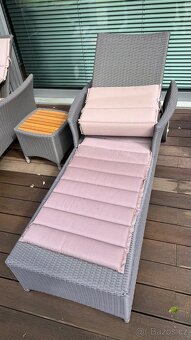 Lehátka se stoličkem pro opalovani - 4