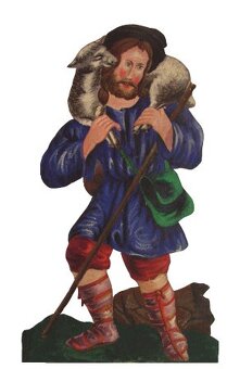 Historický papírový betlém č. 12 - Paseky nad Jizerou - 4