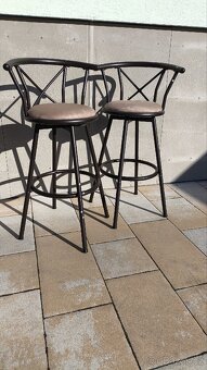 Otočné barové židle 2ks - 4