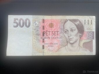 Vzácná bankovka 500 Kč s chybnými sériovými čísly - 4