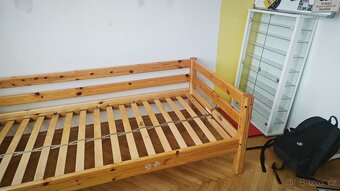 Dětská vysoká postel Flexa z masivní borovice 90x200 - 4