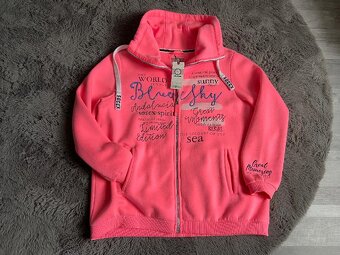 Značková dámská mikina SOCCX neon pink - NOVÁ - - 4