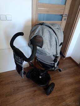 Kinderkraft 6 v 1 tříkolka Aveo, světle šedá - 4