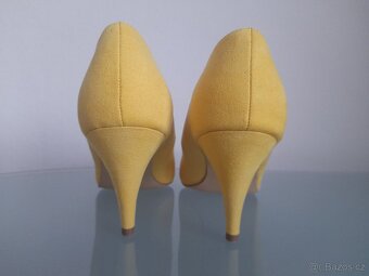 Žluté dámske lodičky 38 - 4