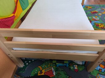 Dřevěná postel (dub Sonoma) 90x200 - 4