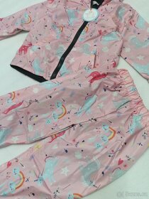 Nový nepromokavý termo set Jednorožci, vel.92/98 - 4