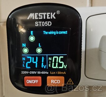 Zkoušečka elektrických zásuvek MESTEK ST-05D - 4