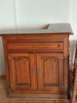Rustikální bar a 3 barové židle - 4