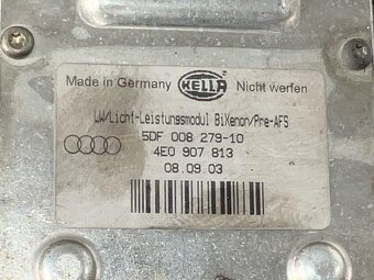 Pravý xenon světlo světlomet 4E0941030P Audi A8 4E D3 2005 - 4