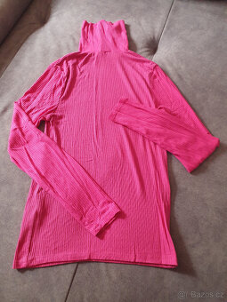 Amisu Tenký Růžový Rolák vel. L - 4