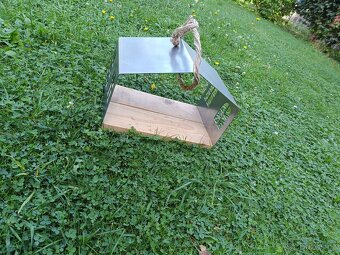 Krmítko pro ptáky stříbrné - 4