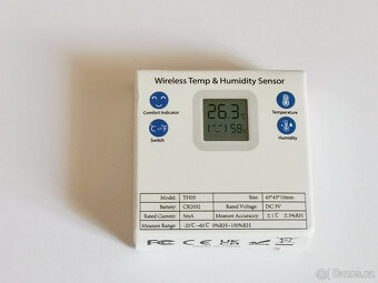 Bluetooth snímač teploty a vlhkosti s LCD na baterie TUYA - 4