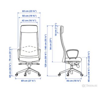 Kancelářská pracovní židle IKEA MARKUS - 4