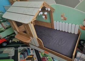 Dětská postel domeček + matrace zdarma - 4