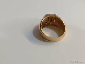 6.Zlatý pánský prsten BMW 14k 585/1000 - 4