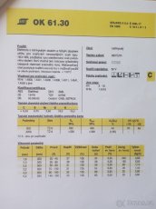 Nerezové elektrody ESAB OK 61.30 - 4